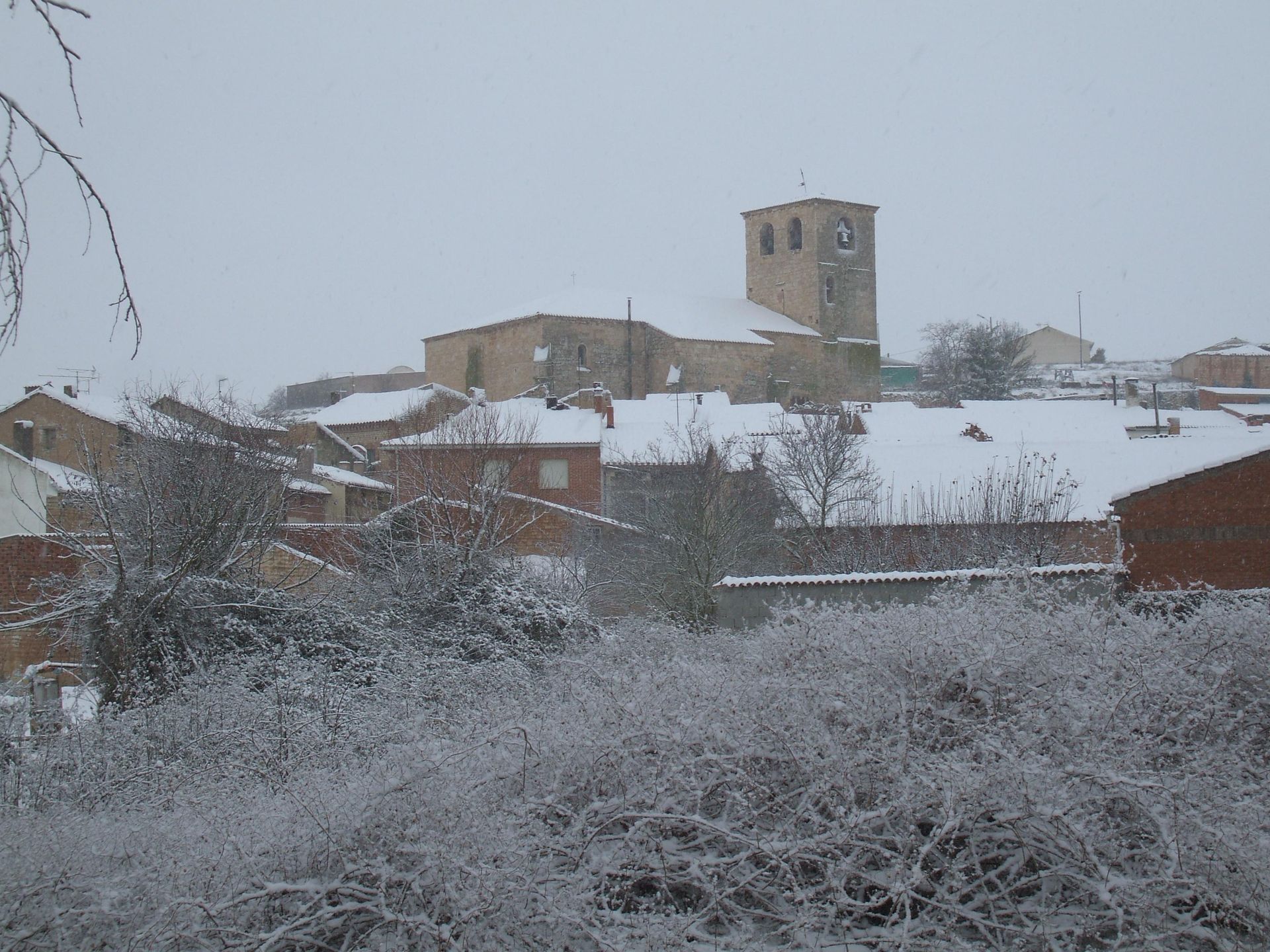 A las 13 horas y 15 minutos ha dejado de nevar, de momento.